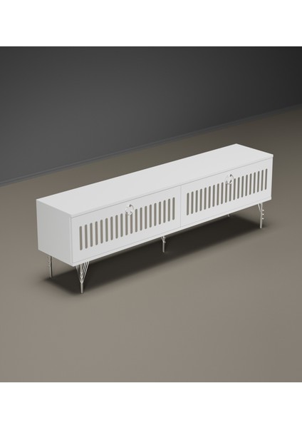 Andromeda Silver Serisi 140 cm 2 Kapaklı Mdf Tv Ünitesi 140 x 50 x 32 cm modelleri