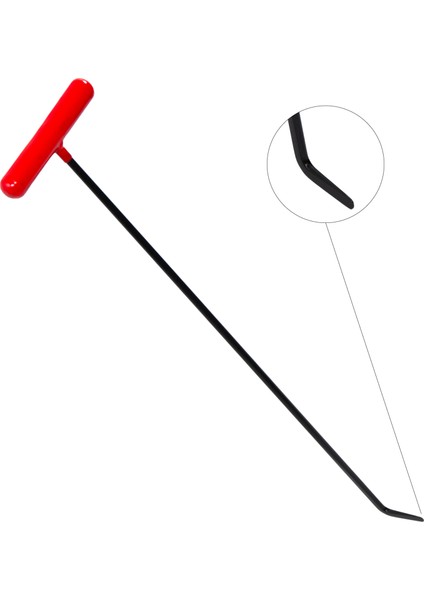 60 cm 8 mm Çap Tek Kıvrımlı Yassı Uçlu Boyasız Göçük Düzeltme Çubuğu - S4-06, Pdr Çubuk