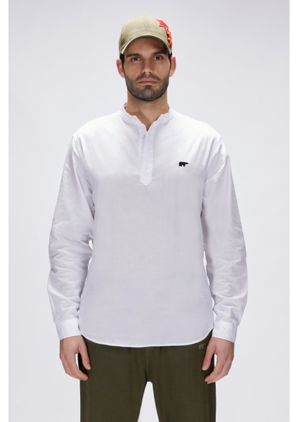 Luigi Beyaz Erkek Gömlek