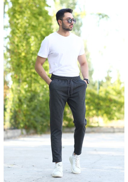 Erkek Füme Eşofman Altı Üç Cepli Beli Lastikli ve Kordonlu %100 Pamuk - 2401 fiyatları