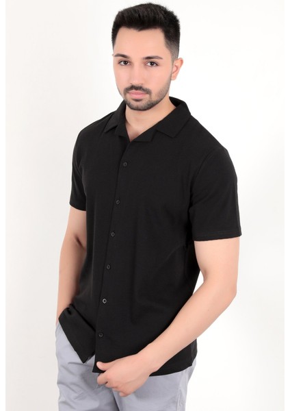 Erkek Regular Kesim Kısa Kol Gömlek