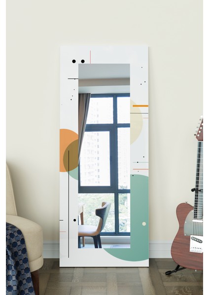 Abstract Desenli Dekoratif Boy Aynası 150 x 60 cm fiyatları