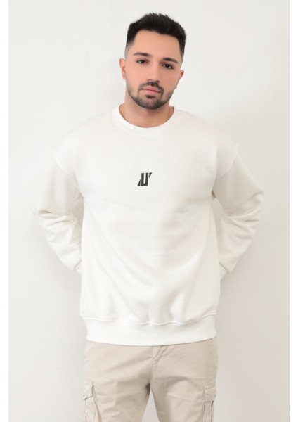 Jb 5255 Erkek U Baskılı 3ip Şardonlu Sweat indirimleri