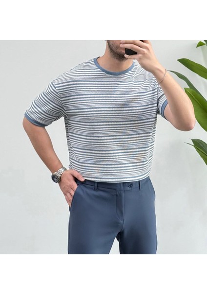 Erkek Örme Regular Rahat Kesim Nefes Alan Terletme Yapmaz Yeni Sezon T-Shirt