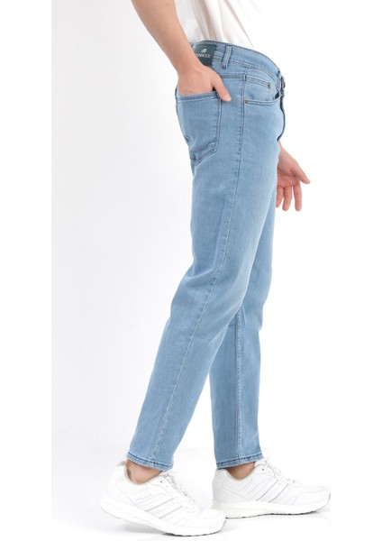 Erkek Mavi Regular Fit Likralı Jean - 5129 fiyatları