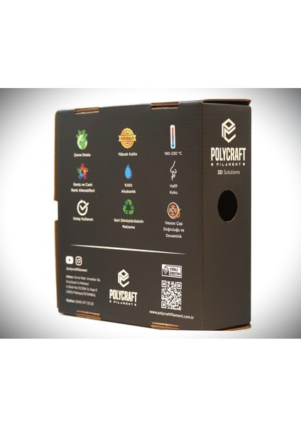 Polycraft Pla Filament Hq Filament 1.75 mm -1 kg -Bebek Mavi
