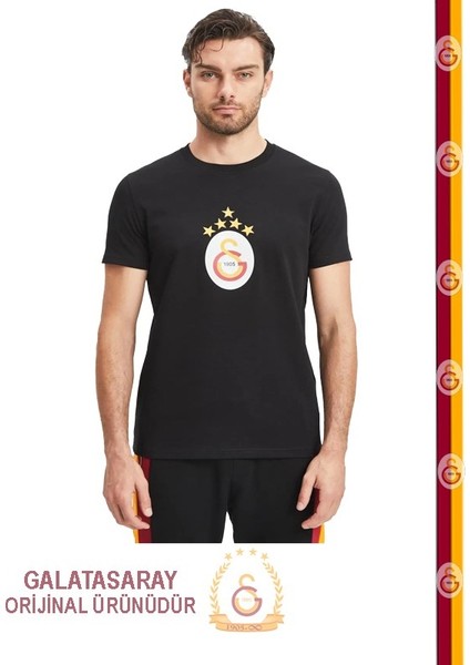 Orijinal Siyah 5 Yıldız T-Shirt