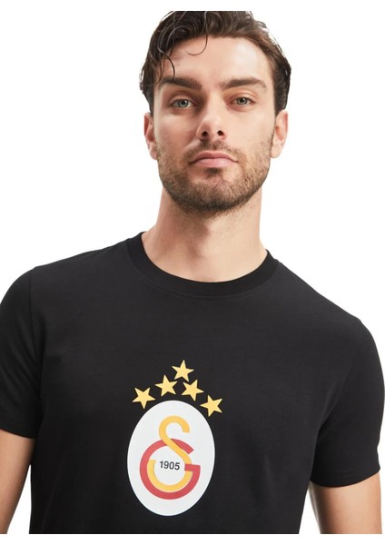 Orijinal Siyah 5 Yıldız T-Shirt