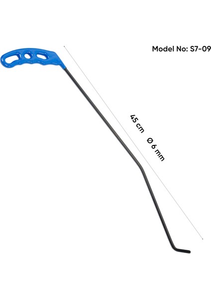 45 cm 6 mm Çap Sağlı Sollu Çift Kıvrımlı Sol Çubuk - S7-09
