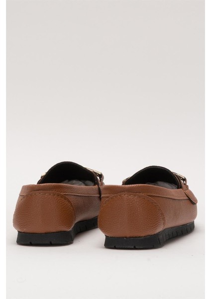 Kadın Hafif Taban Günlük Rahat Babet Taba