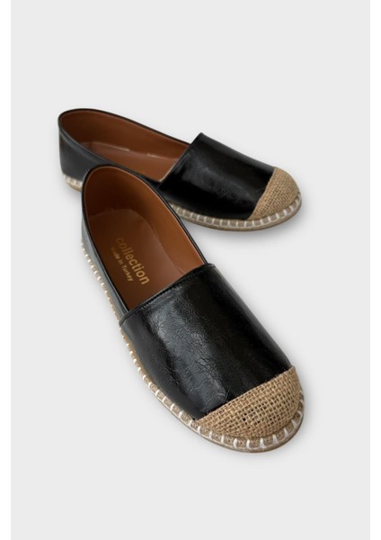 Kadın Espadril Babet Ayakkabı Beyaz