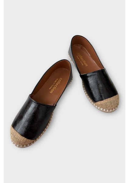 Kadın Espadril Babet Ayakkabı Beyaz