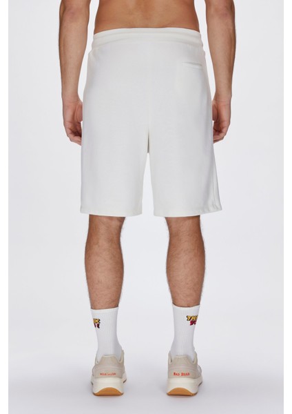 Gian Sweatshorts Beyaz Erkek Şort