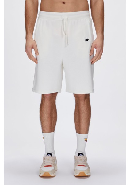 Gian Sweatshorts Beyaz Erkek Şort