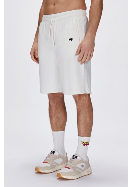 Gian Sweatshorts Beyaz Erkek Şort