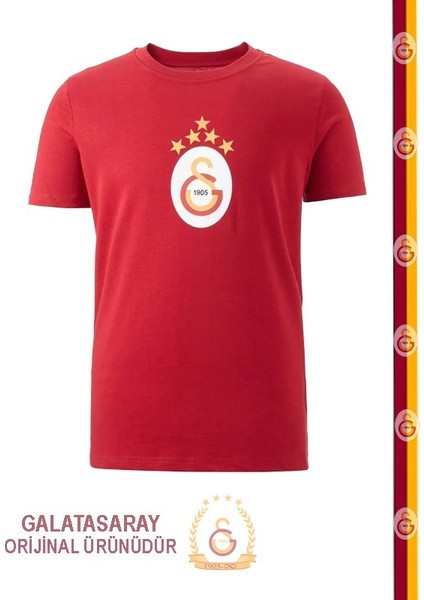 Orijinal 5 Yıldız Kırmızı T-Shirt