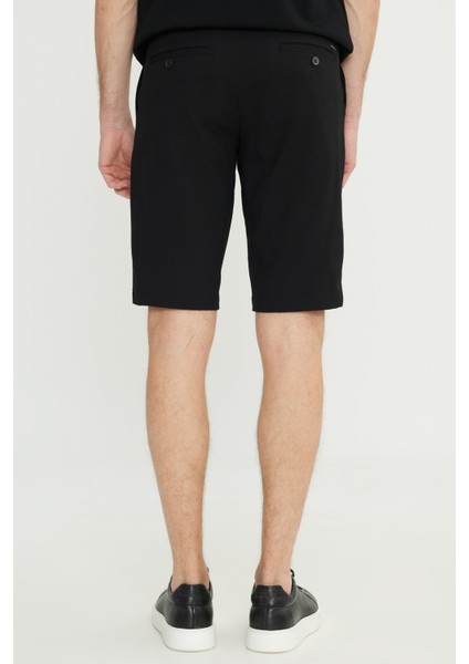 Slim Fit Dar Kesim Gofre Desenli Yan Cepli Travel Şort indirimleri