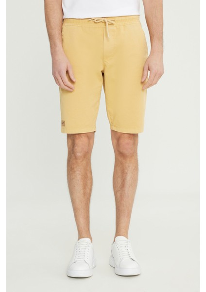Slim Fit Dar Kesim Pamuklu Yan Cepli Şort