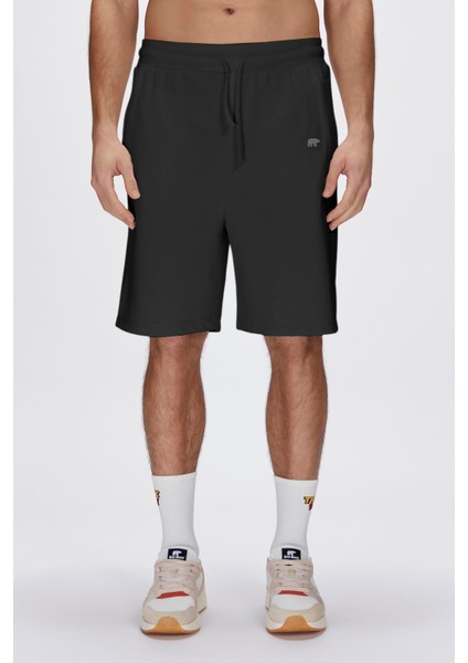 Gian Sweatshorts Siyah Erkek Şort