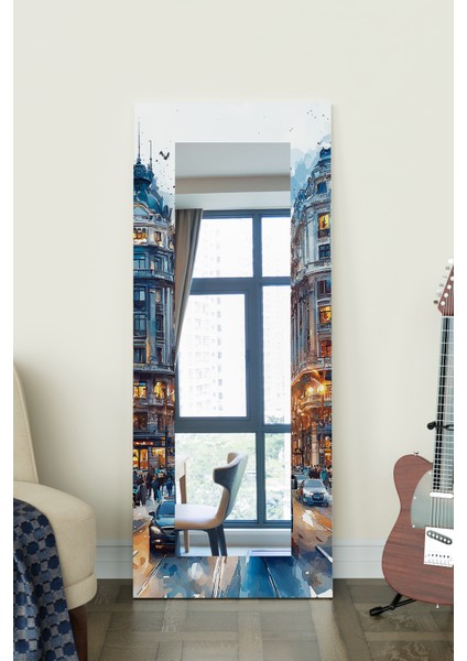 City Lights Dekoratif Boy Aynası 150 x 60 cm