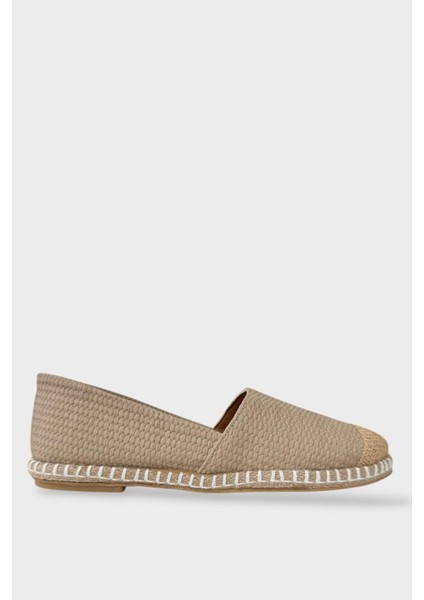Kadın Espadril Babet Ayakkabı KREM