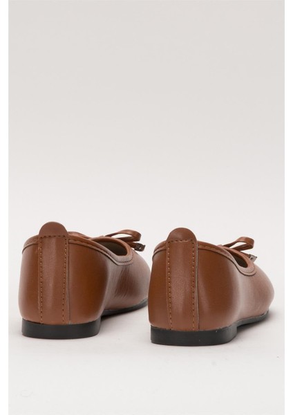 Kadın Fiyonklu Hafif Şık Günlük Babet Ayakkabı TABA modelleri