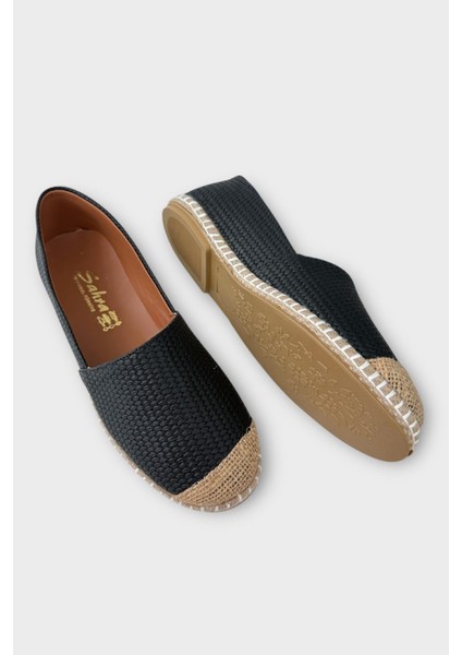 Kadın Espadril Babet Ayakkabı Beyaz