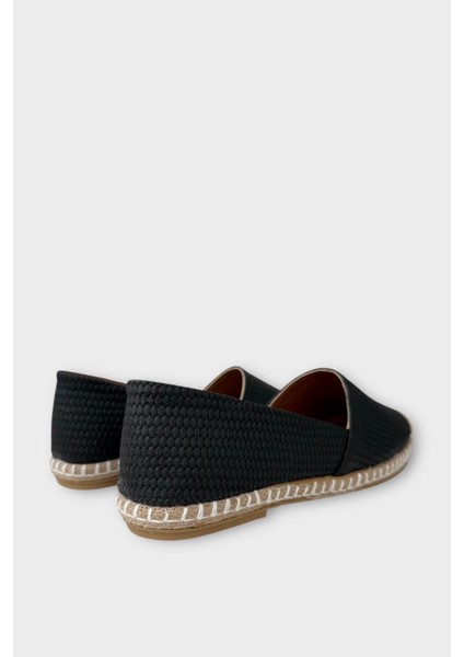 Kadın Espadril Babet Ayakkabı Beyaz