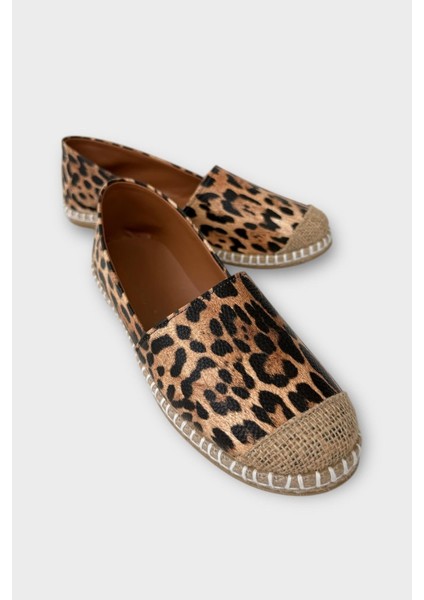 Kadın Espadril Desenli Babet Ayakkabı BEJ - SİYAH fiyatları