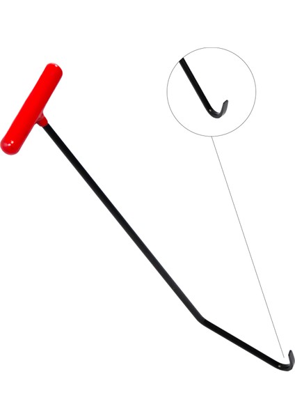 63 cm 10 mm Çap Tek Kıvrımlı Çengel Kobra Uçlu Boyasız Göçük Düzeltme Çubuğu - S5-02, Pdr Çubuk