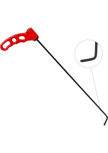 41 cm 6 mm Çap Sustalı Sağ Sol Yassı Çubuk, Boyasız Göçük Düzeltme Çubuğu, Pdr Çubuk - S10-04