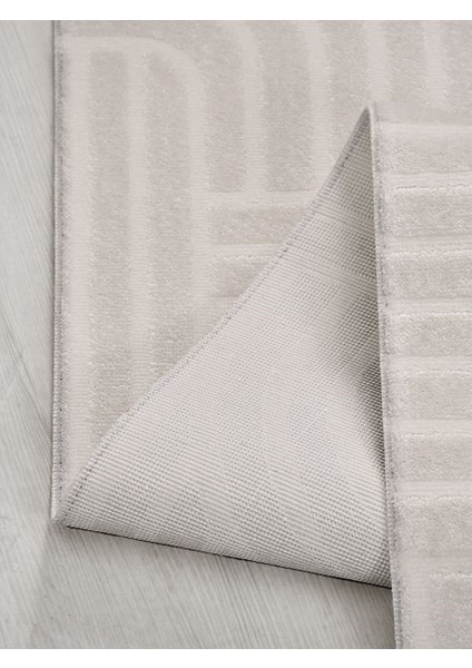 Veneto 4336 Krem Triko Akrilik Yapışmaz Salon Mutfak Oturma Odası Halı fırsatları