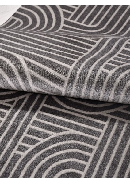 Veneto 4375 Gri Triko Akrilik Yapışmaz Salon Mutfak Oturma Odası Halı fırsatları