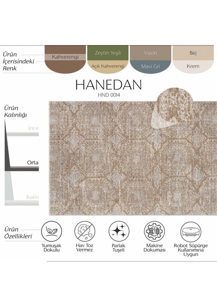 Hanedan Kahverengi Halı Klasik Desenli Eskitme Vintage Halı Makine Dokuma Oturma Odası Salon Halısı fırsatları