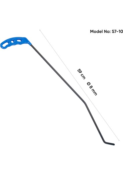 59 cm 8 mm Çap Sağlı Sollu Çift Kıvrımlı Sol Çubuk - S7-10