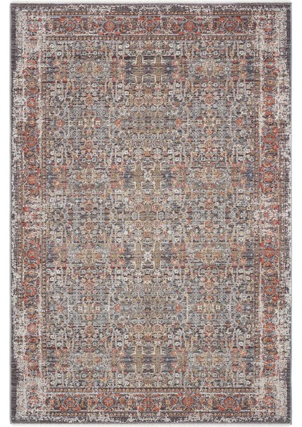 Hanedan Gri Halı Klasik Desenli Modern Ev Oda Halısı Etnik Desenli Vintage Halı Dokuma Salon Halısı