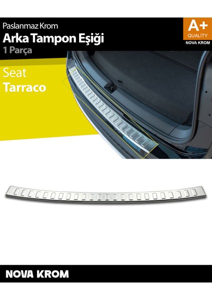 Seat Tarraco Krom Arka Tampon Eşiği 2018 Üzeri