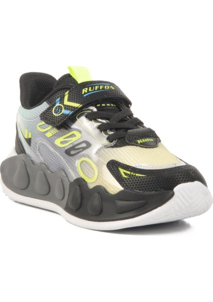 Siyah-Sarı Çocuk Spor Ayakkabı Ruffon 2480 F