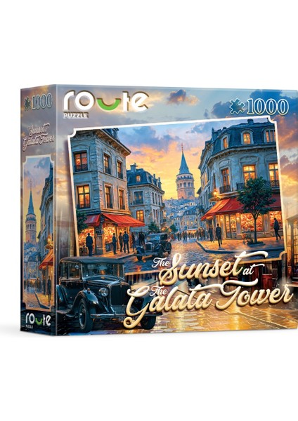 Galata Kulesi'nde Gün Sona Ererken (1000 Parça)