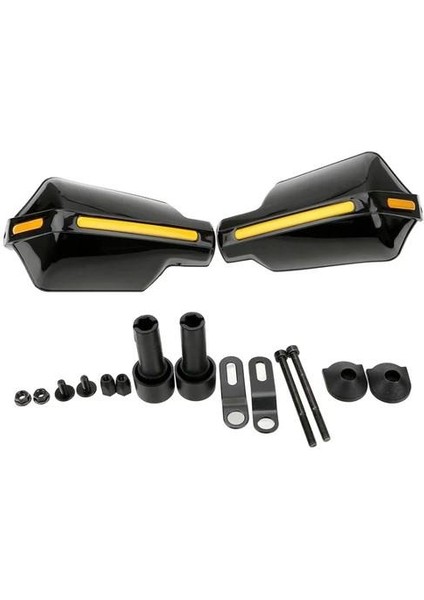 Universal Motosiklet Elcik Koruma Siyah Sarı SS01