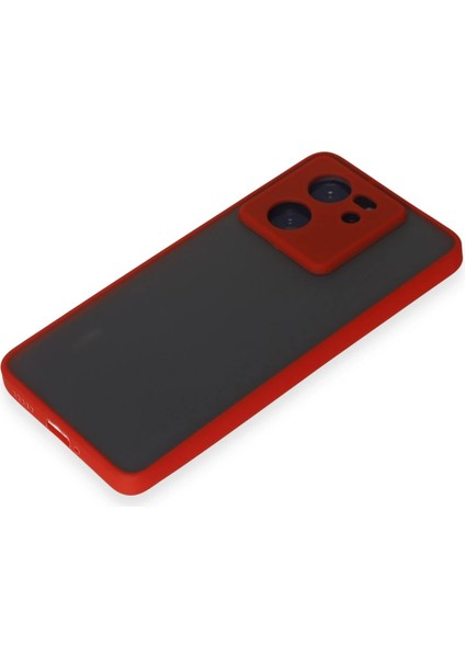 Xiaomi Mi 13T Pro Kılıf Montreal Silikon Kapak - Kırmızı Mrayd