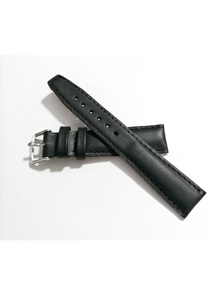 Her Saate Uygun 18 mm Hakiki Dana Derisi ( 260) Siyah Düz