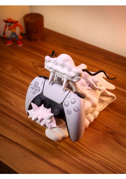 Ejderha Temalı Ps5 Kol Tutacağı - 3D Baskı Dekoratif Stand