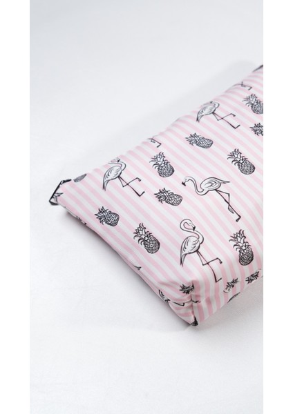 Makyaj Çantası ve Çok Amaçlı El Çantası Flamingo Desenli fırsatları