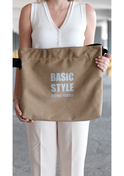 Kanvas Çapraz Askılı Tote Çanta Krem fiyatları