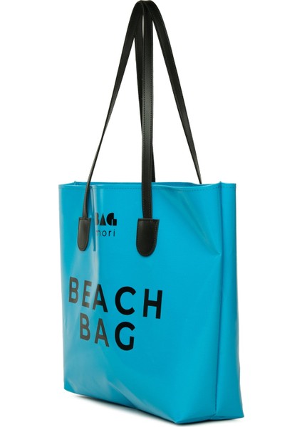 Krem Beach Bag Baskılı Plaj Çantası fiyatları