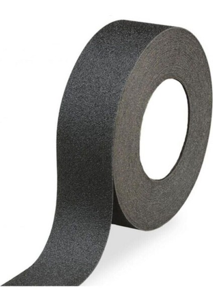 Merdiven Zemin Kaydırmaz Bant Zemin Bandı 25 mm x 25 Metre - Siyah