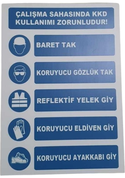 Çalışma Sahasında Kkd Kullanımı Zorunludur!