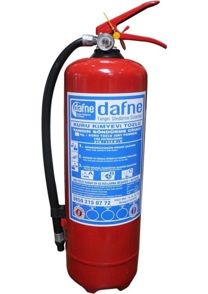 6 kg Ofis ve Iş Yeri Tipi Yangın Söndürme Tüpü