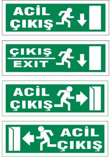 Fosforlu Yönlendirme Acil Çıkış Levhası